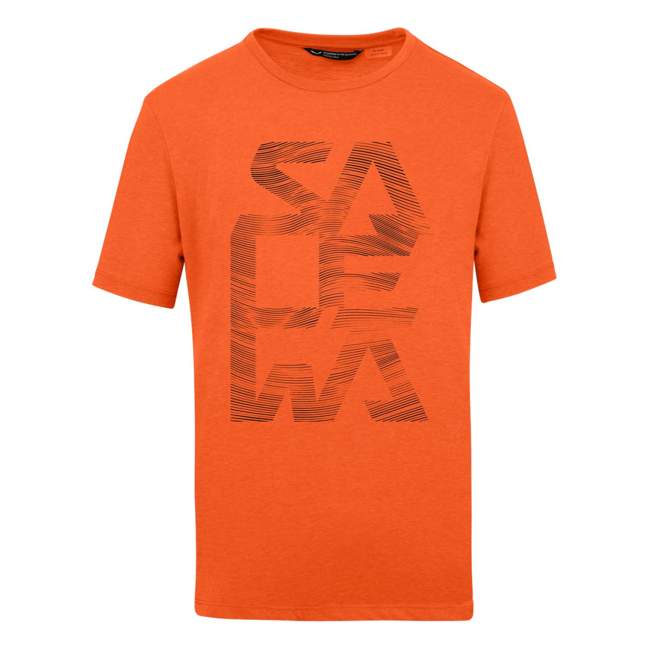 Camisetas Hombre Chile - Salewa Print Dry - Naranjas/Rojas Naranjas - TBZG-76125